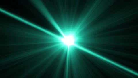 Bright Light Burst with Radiating Rays in Dark Background, Abstract 库存插图