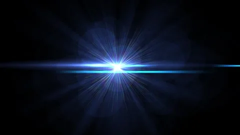 Bright Light Burst with Rays in a Dark Space Scene for Photography Effect Stock Footage 337226441