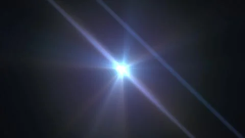 Bright Light Burst in Space with Rays and Light Flare Background Stock Footage 345448797