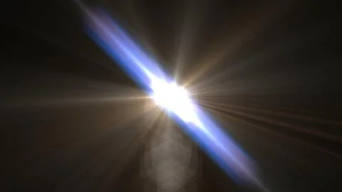 Bright light bursts across a dark background Stock Illustration