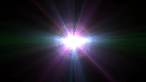 Bright light bursts from center, radiating vivid hues Stock Illustration