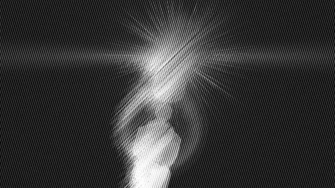 Bright light bursts through dark background Vídeo Stock 337956299