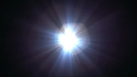 Bright light bursts through darkness with radiant rays Stock Illustration