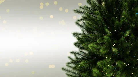 Bright Light On Christmas Tree Stock Footage 166241271