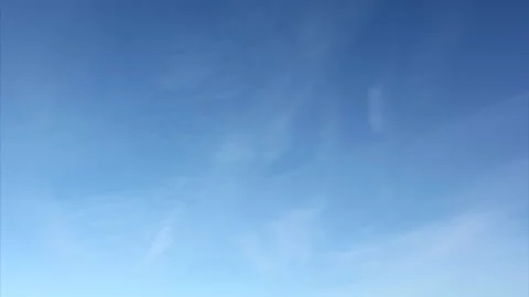 Bright light clouds, blue sky - time lapse cloudscape - sky background - 24 fps Stock Footage 148240734