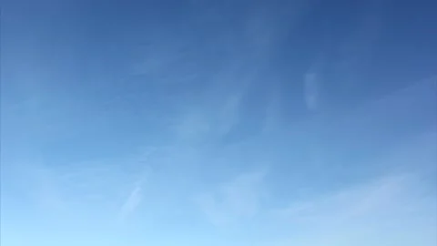 Bright light clouds, blue sky - time lapse cloudscape - sky background - 50 fps Stock Footage 148241505