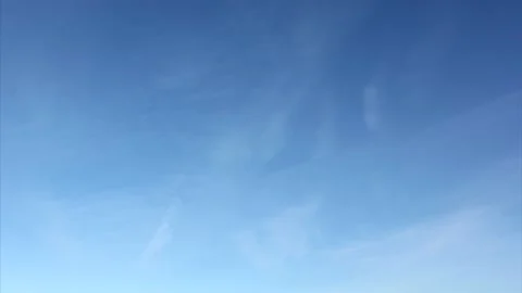 Bright light clouds, blue sky - time lapse cloudscape - sky background - 60 fps Stock Footage 148242014