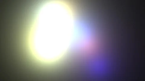 Bright light with colorful reflections in dark surroundings Stock Footage 338011243