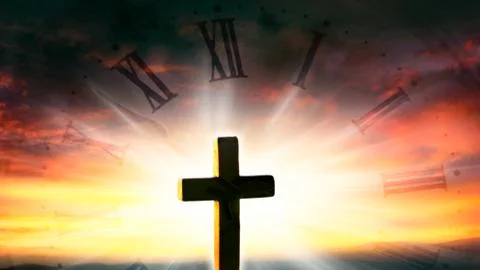 Bright light cross Stock Photos