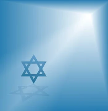 Bright light david star Stock Illustration