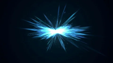 Bright Light Effect Animation - Loop Blue Stock Footage 78221342
