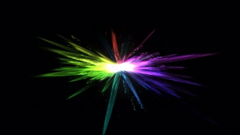 Bright Light Effect Animation - Loop Rainbow Stock Footage 78222648