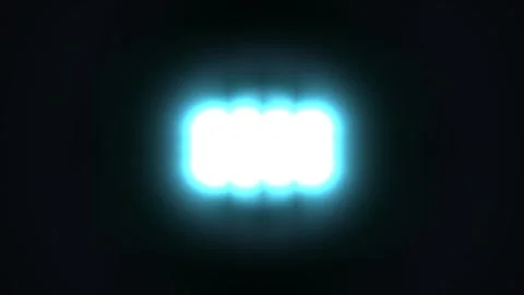Bright light effects with a glowing pattern in dark Stock Footage 339302426