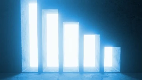 Bright light at the end of the tunnel decreasing in size Stock Footage 310790621