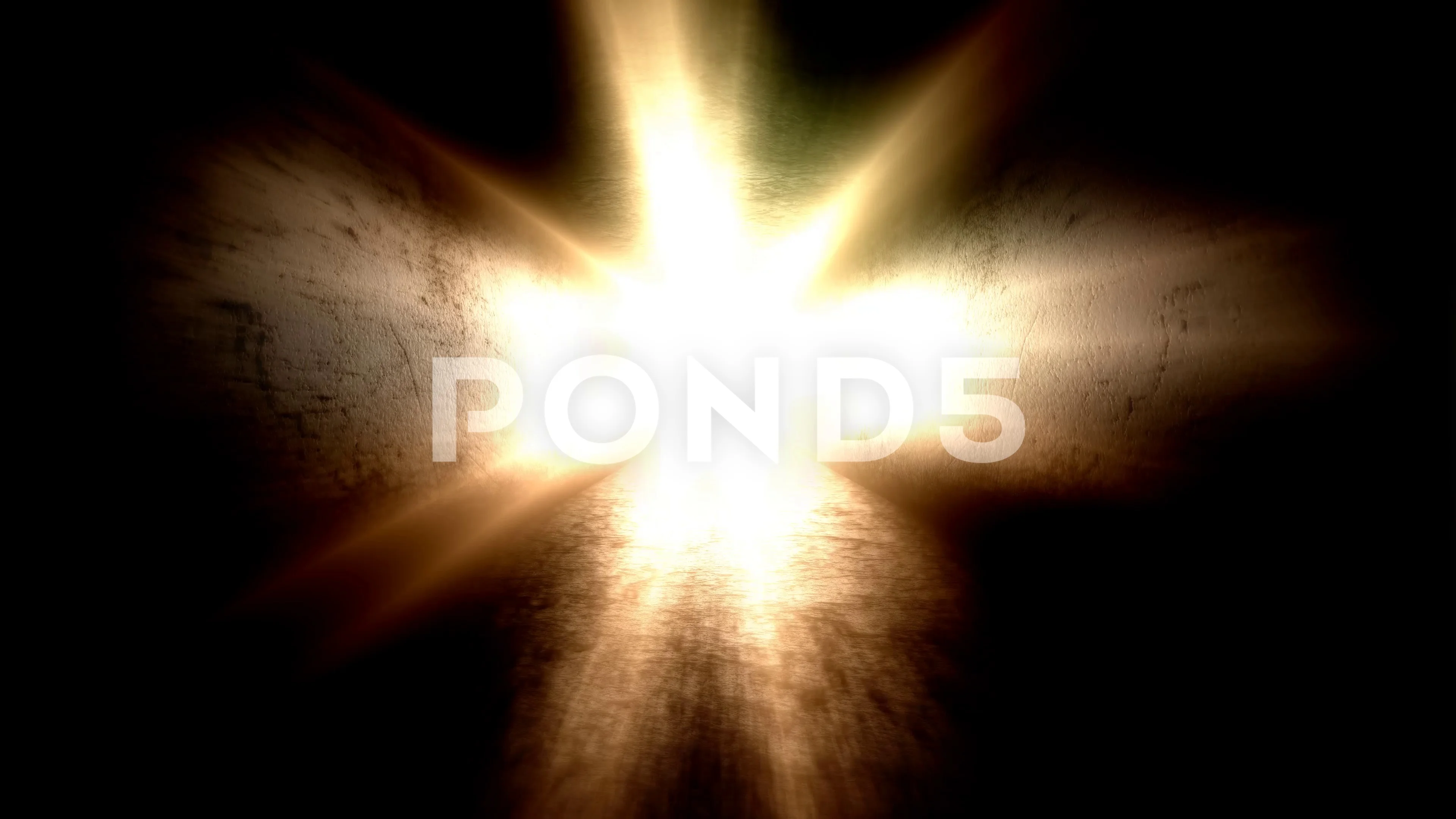 Bright light at the end of the tunnel. W | Stock Video