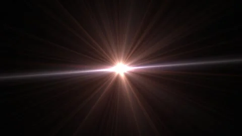 Bright light explodes against deep black background Video stock 345434943