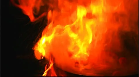 Bright light a fire Stock Footage 9797374