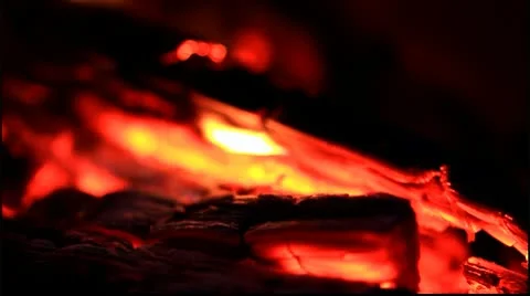 Bright light a fire Stock Footage 9818528