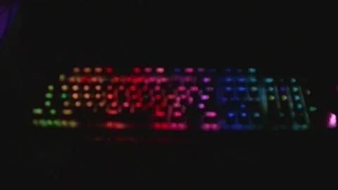 Bright Light Keyboard Video stock 167128759
