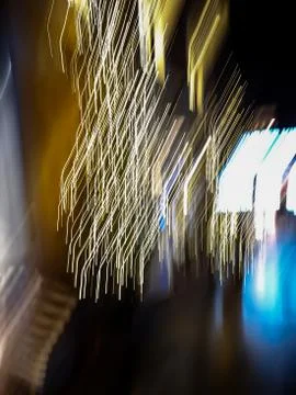 Bright light lines on an abstract background - Tromsø Stock Photos
