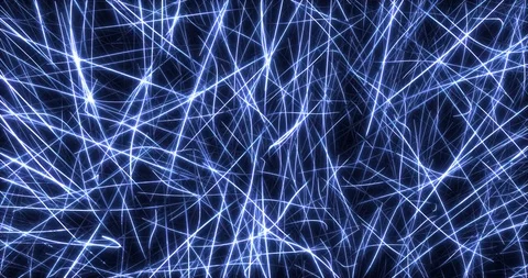 Bright light lines on a dark background slowly rotate Stock Footage 106243929