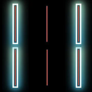 Bright light neon colour background illustration. Ilustración de archivo