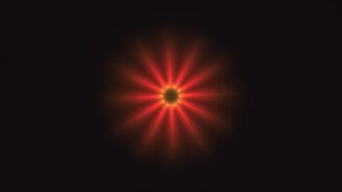 Bright light pattern on black background with radial design Stock Footage 338287960