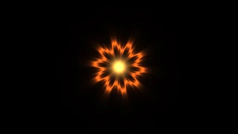 Bright light pattern with rays in dark background Stock Footage 338091834
