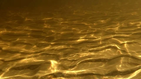 Bright light patterns on the bottom of clean water Stock Footage 112765202