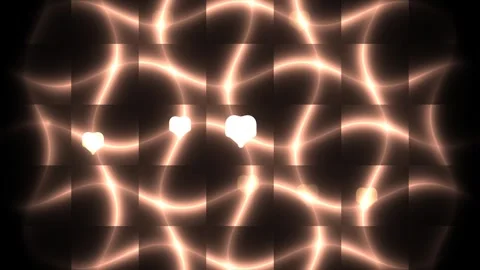 Bright light patterns forming shapes on a dark background Stock Footage 338228189