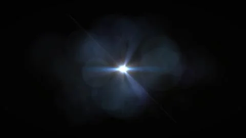 Bright light pulses against a pure black background Stock Illustration