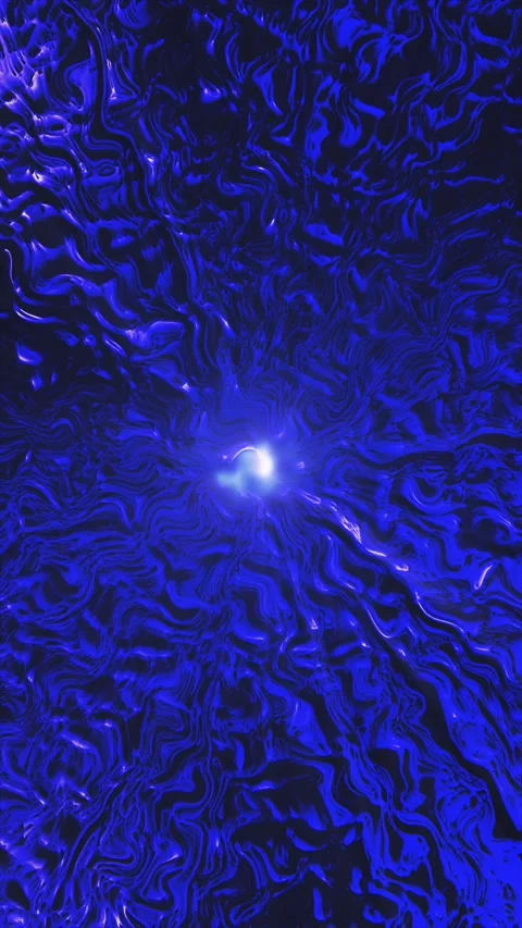 Bright light pulses through rippling blue liquid Stock Footage 328357479