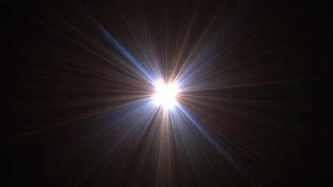 Bright light radiates outward in vivid rays Stock Illustration