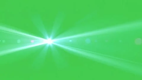 Bright Light Rays and Lens Flare Green Screen Stock Footage 344734353