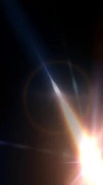 Bright light rays creating abstract optical lens flare Stock Illustration