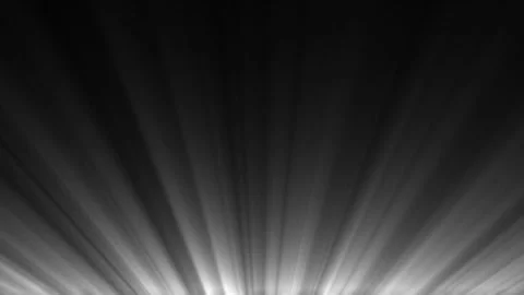 Bright light rays shining upwards from the bottom in  dark abstract backgroud Vídeo Stock 347585036