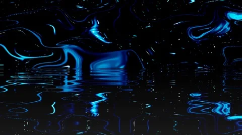 Bright light that regulates the full color of the water waves, red background 動画素材 126462425