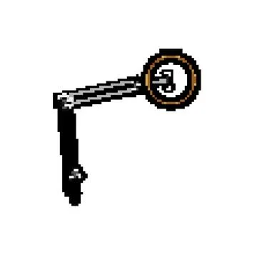 Bright light ring pixel art vector illustration Stock-Illustration