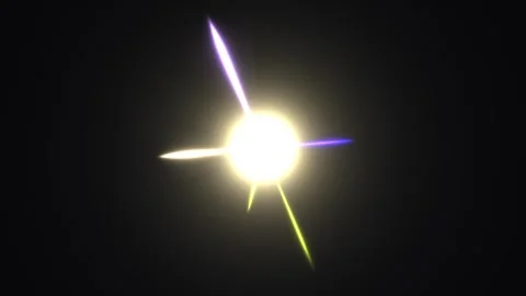 Bright light with sharp rays in a dark background Stock Footage 338359866