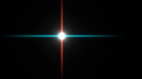 Bright light shines with colorful rays in dark space Stock Footage 338331838