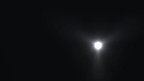 Bright light shines in dark space creating a dramatic Stock Footage 338296780