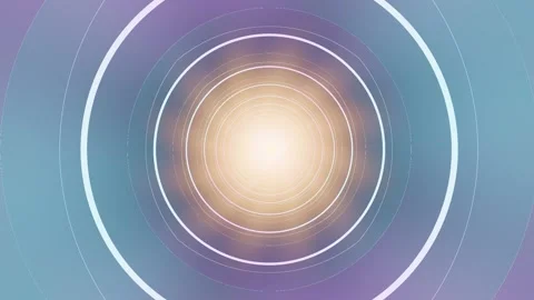 Bright light shines through circular patterns in soft colors Stock Footage 337411216