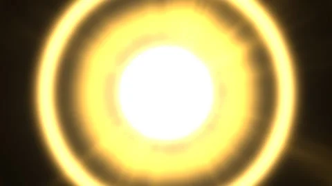 Bright light shining in a circular pattern with glowing Stock Footage 340398178
