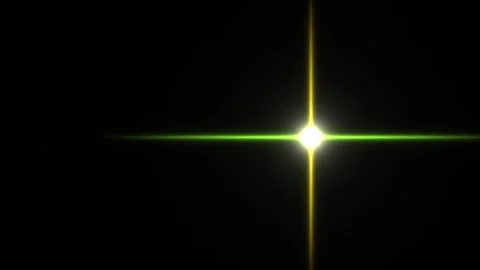 Bright light shining in dark space creates star-like effect Stock Footage 338343524