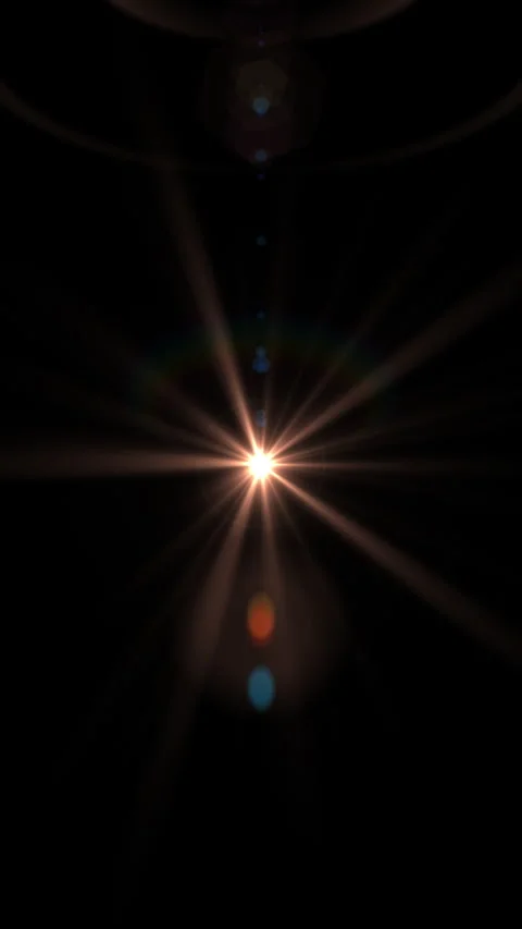 A bright light source creating a starbust effect Stock Footage 289171442