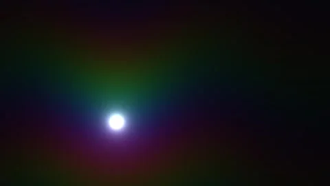 Bright light source in dark background with colorful Stock Footage 338994760