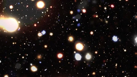 Bright Light Star Fall Space Galaxy Science Particles Special Effects Stock Footage 244774025