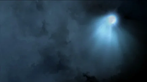 Bright light through the clouds Stock Footage 37232649