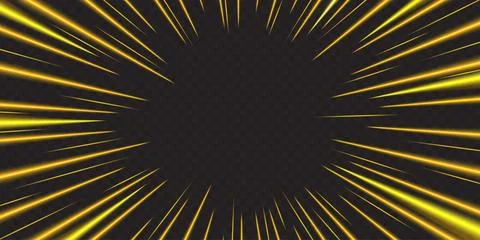 Bright light zoom effect on transparent background Stock Illustration
