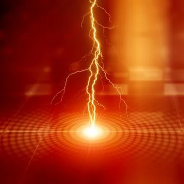 Bright lightning Stock Illustration